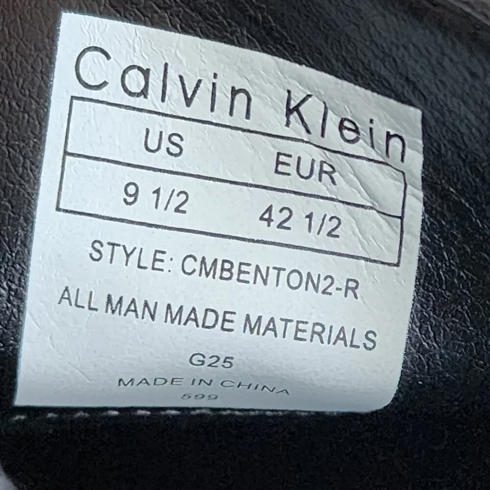NEW Calvin Klein Men's Benton Leather Oxfords Size 9.5